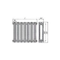 Чугунный радиатор 7 секций МС-140М4-500