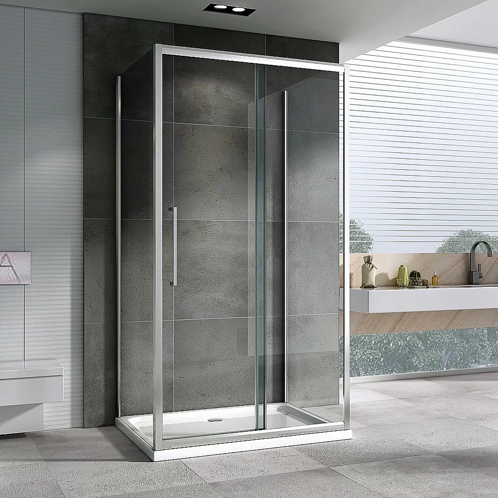 Душевой уголок ABBER Schwarzer Diamant AG30170H-S75-S75 170x75 стекло прозрачное/профиль хром