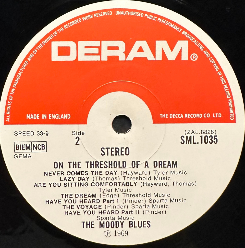 The Moody Blues - On The Threshold Of A Dream (Англия 1969г.)