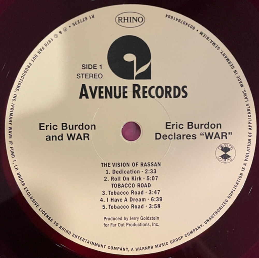 Eric Burdon & War / The Complete Vinyl Collection (Coloured Vinyl)(Limited Edition)(4LP)