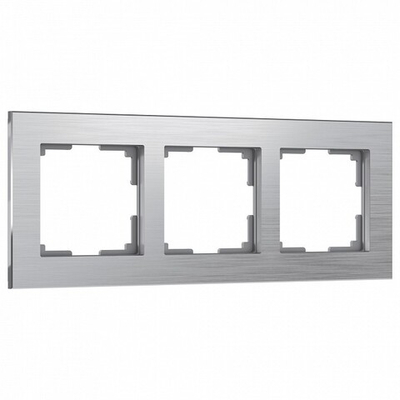 Рамка на 3 поста Werkel Aluminium (алюминий) W0031706