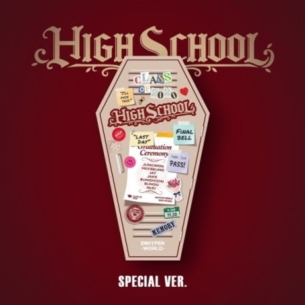 товары ENHYPEN - ENHYPEN WORLD COUPON CARD COLLECTION HIGH SCHOOL SPECIAL Version
