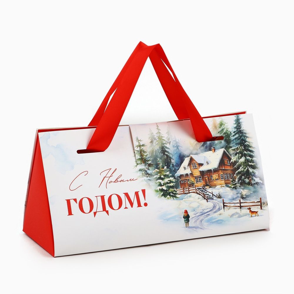 Коробка подарочная «С Новым годом!», 24 х 11.5 х 9.5
