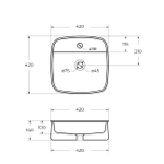 Раковина накладная Cezares CZR-6581