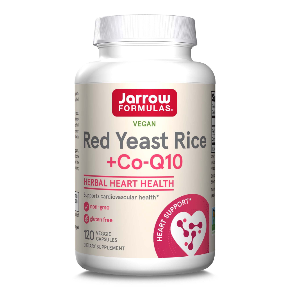 Red Yeast Rice + CoQ10 600 mg 120 капсул Jarrow Formulas