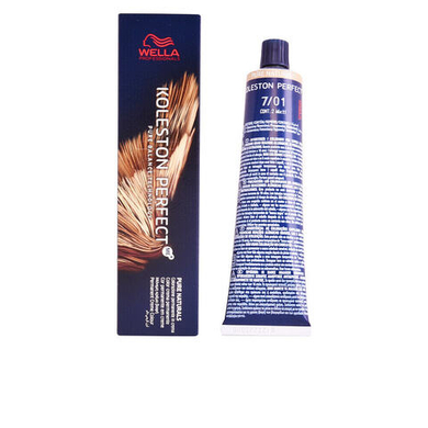 Wella Koleston Perfect Permanent Creme Color No. 7/01 Pure Natural Перманентная краска для волос, оттенок чистый натуральный русый 60 мл