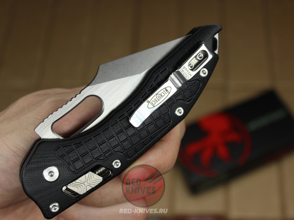 Нож MICROTECH STITCH RAM-LOK FRAG (черный) 169RL-10FRGTBK