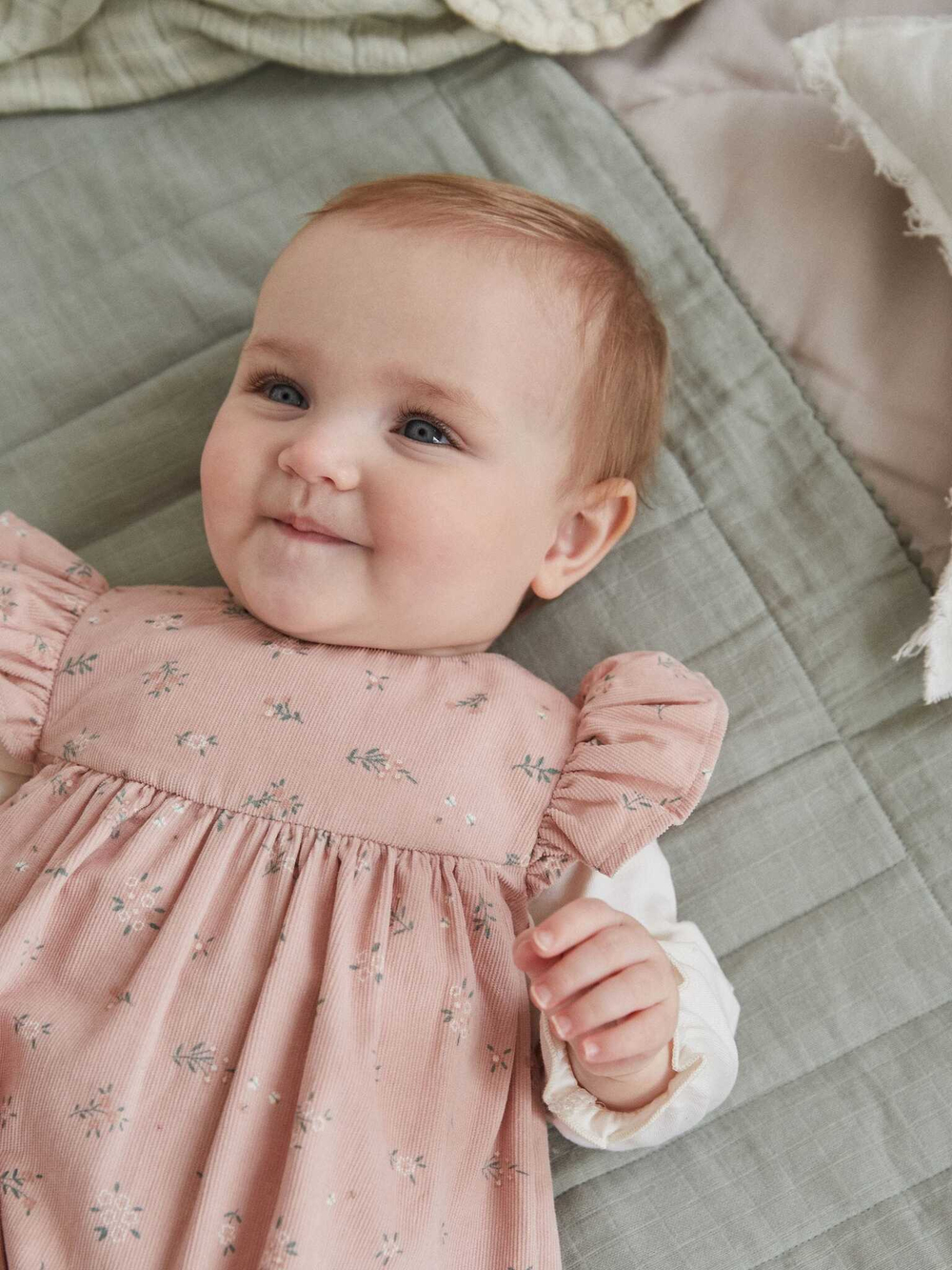 Комбинезон и боди в комплекте для девочки Next Q94-787, Розовый, Молочный