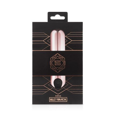 Золотистая вибропуля Rosy Gold Bullet Vibrator - 7,5 см. (Цвет: золотистый)