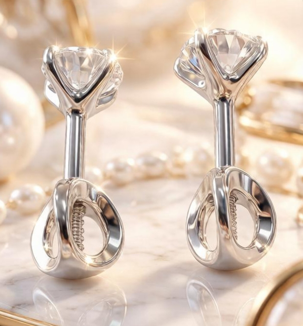 Ювелирные серьги из серебра 925 пробы