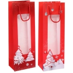 Пакет под бутылку «Мгновение» 12*35*9 см, микс