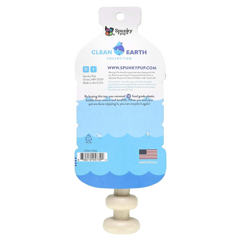 Spunky Pup, Жевательные таблетки Clean Earth Hard, палочка, курица, 1 игрушка