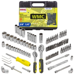 Набор инструментов 94 пр. 1/4''3/8''(6гр)(4-22мм) WMC TOOLS WMC-4941-5DS-м