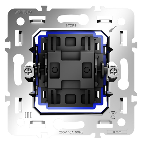 Механизм перекрестного переключателя одноклавишного 10А, S70