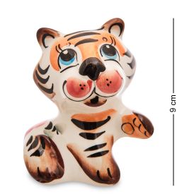 ГЛ- 681 Фигурка «Тигр» цв. (Гжельский фарфор)