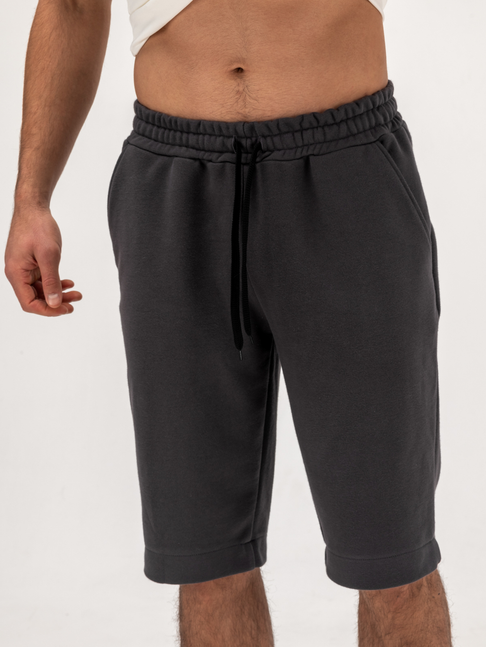 Шорты мужские трикотажные. Графит