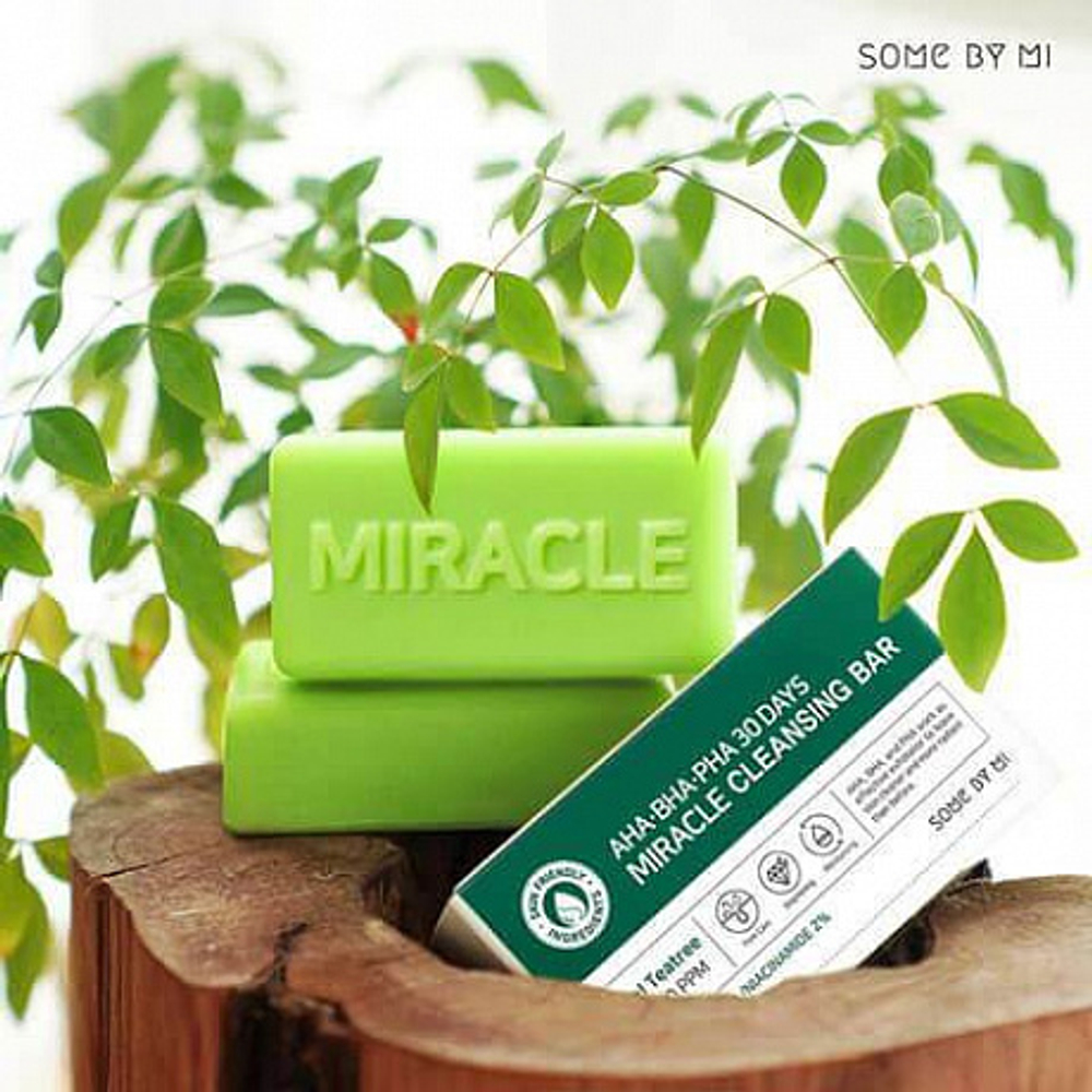 Some By Mi AHA-BHA-PHA 30 Days Miracle Cleansing Bar, 106g - Очищающее мыло для проблемной кожи