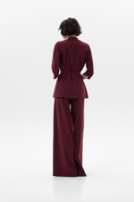 Костюм блуза на запах и брюки Палаццо