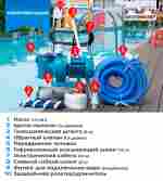 Набор для чистки бассейна с насосом 1,5 кВт и пылесосом — до 100 м²