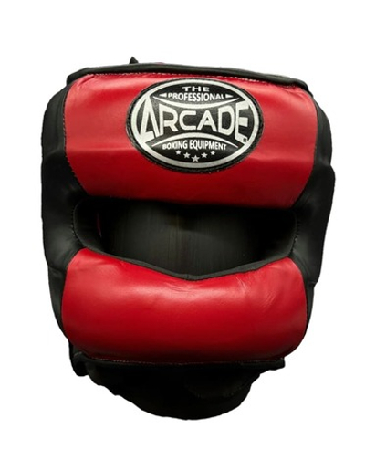 Шлем для бокса Arcade с бамперной защитой черно-красный
