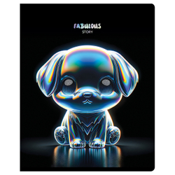 Тетрадь 48л., А5, клетка BG "Glow", тиснение фольгой Т5ск48_тф 60332