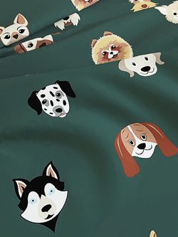 Простынь "Dogs " 200х215 см Сказка сатин