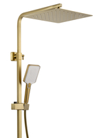 Душевая система WONZON & WOGHAND CUBE 2.0, Брашированное золото (WW-88047068-BG)