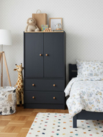 Комод 62х30х120, Раст, с 2 ящиками для вещей, деревянный, в прихожую, спальню, гостиную, детскую,2 двери, IKEA