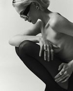 Перстень с черным фианитом