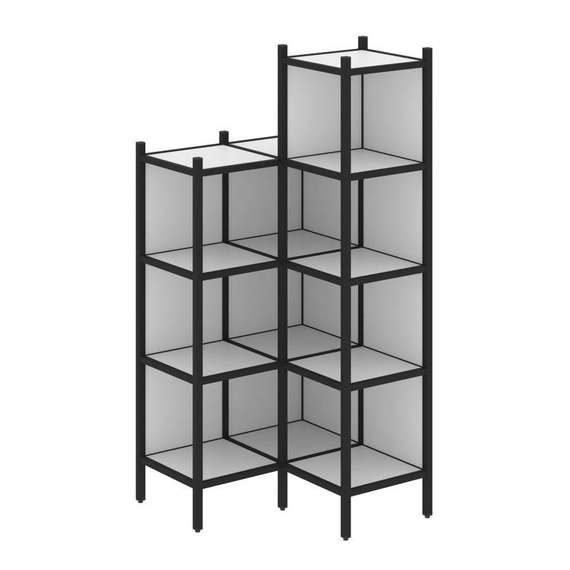 Лофт Угловой внутренний стеллаж VR.L-38  862*862*1869