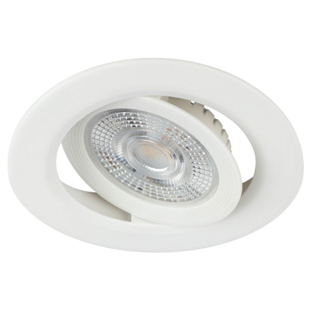 Светильник светодиодный встраиваемый ЭРА KL LED 25A-5 3K WH 5Вт 3000К круглый поворотный белый | Встраиваемые LED светильники