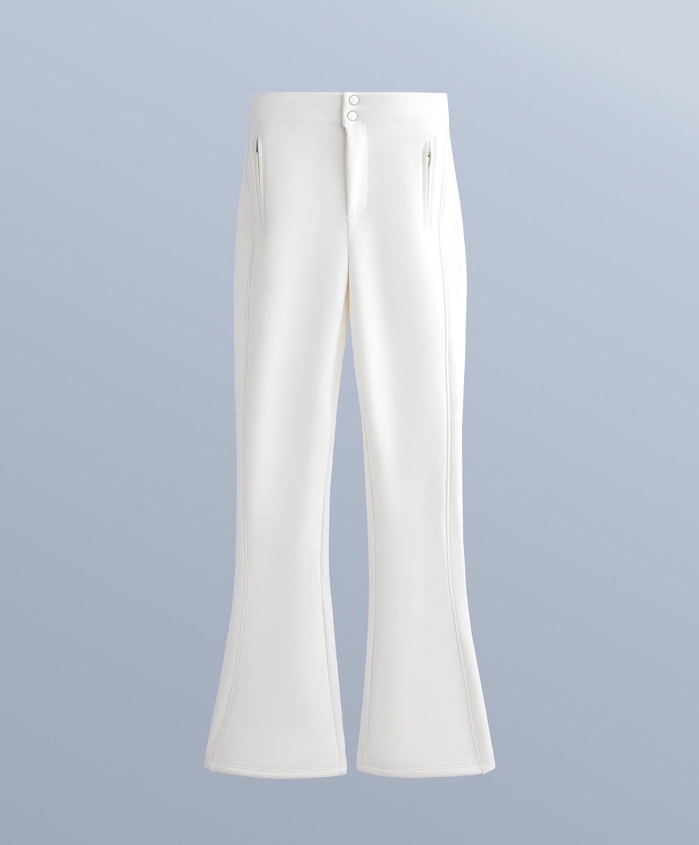 OYSHO Водонепроницаемые эластичные брюки-клеш SKI, белый