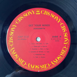 Винтажная виниловая пластинка LP Aerosmith Get Your Wings (Japan 1986) (No Obi)