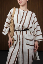 платье-накидка в полоску