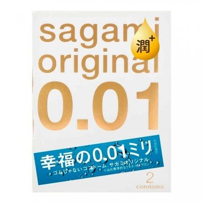 Презервативы Sagami Original 001 EXTRA LUB, 2 шт