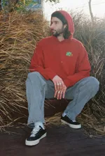 Худи Froggo red/wash красное