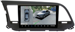 Магнитола для Hyundai Elantra 6 2016-2018 (штатная КЗВ, рамка тип 2) - Teyes CC3-2K-360 монитор 9.5" 2K QLED на Android 10, 6Гб+128Гб, CarPlay, 4G SIM-слот, 4 камеры в комплекте