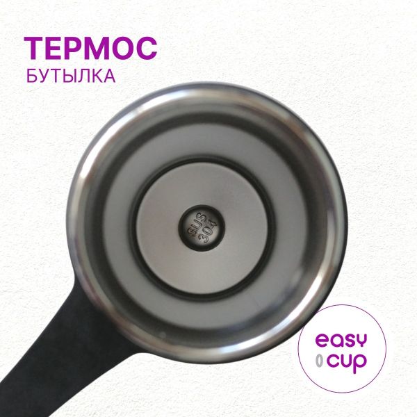 Термобутылка для воды, напитков, кофе, чая, 500 мл, белая