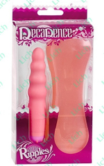 Розовый мини-вибратор RIPPLES