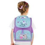 Ранец ПИФАГОР BASIC, 1 отделение, 3 кармана, эргономичная спинка, "Cat friends", 35х28х18 см, 272048