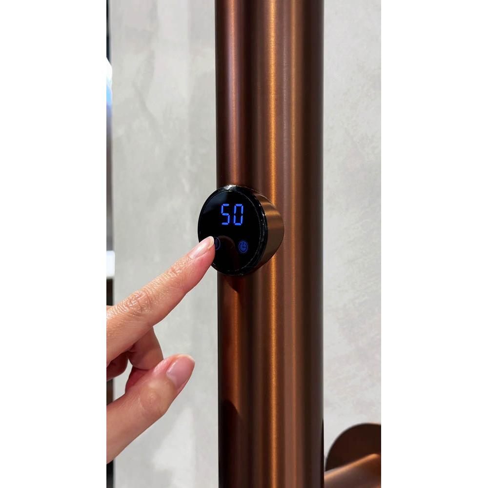 Полотенцесушитель электрический Boheme OAK 724-50-BRB, BRUSHED BRONZE