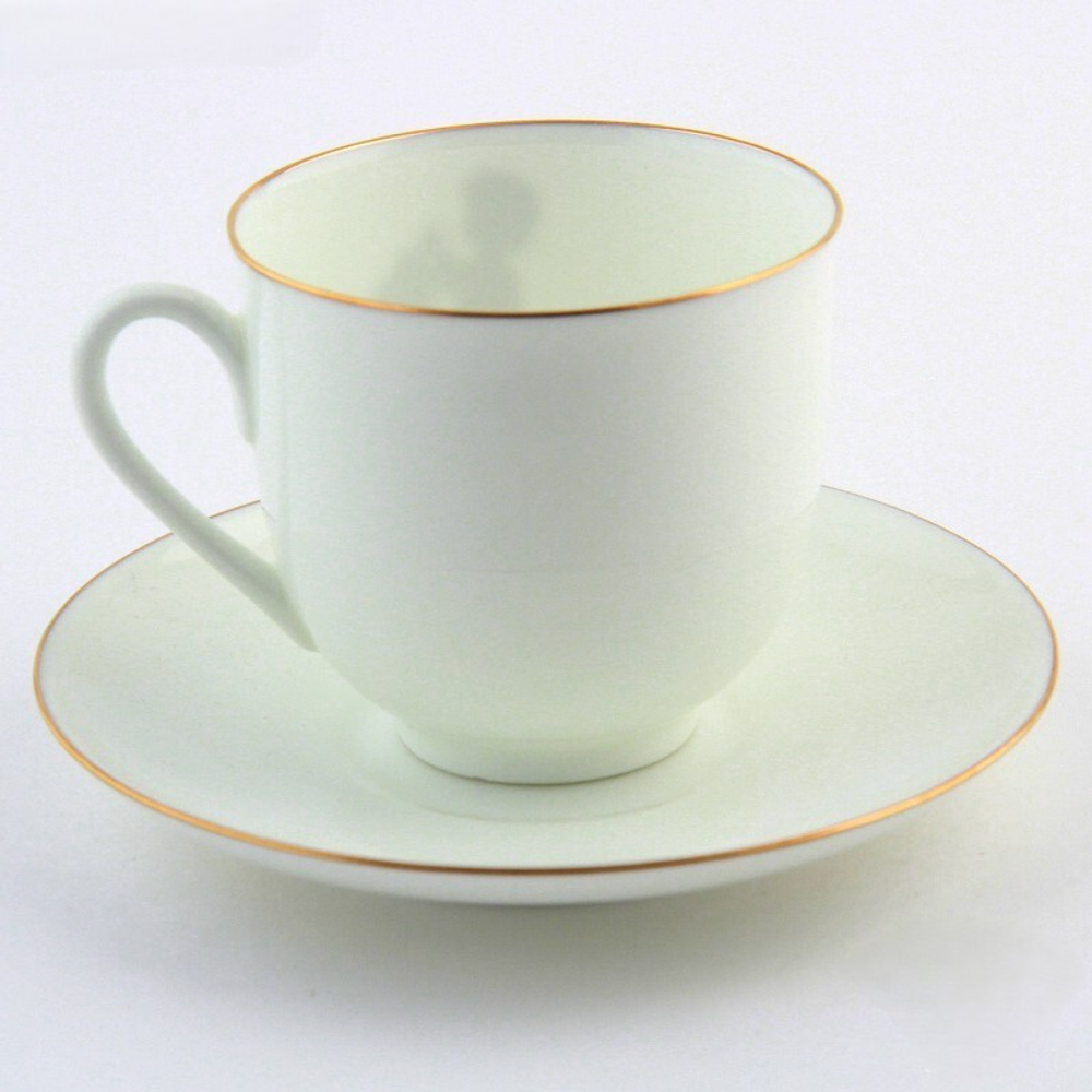 Чашка с блюдцем кофейная ф. Ландыш рис. Силуэты. Хлопоты. арт. 81.15709.00.1