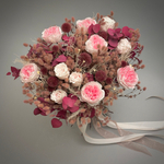 «Рубиновый джем» - букет из стабилизированных цветов