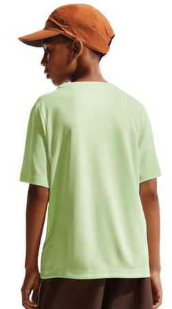 Детская теннисная футболка Nike Boys Dri-FIT Multi Short Sleeve - light liquid lime/white