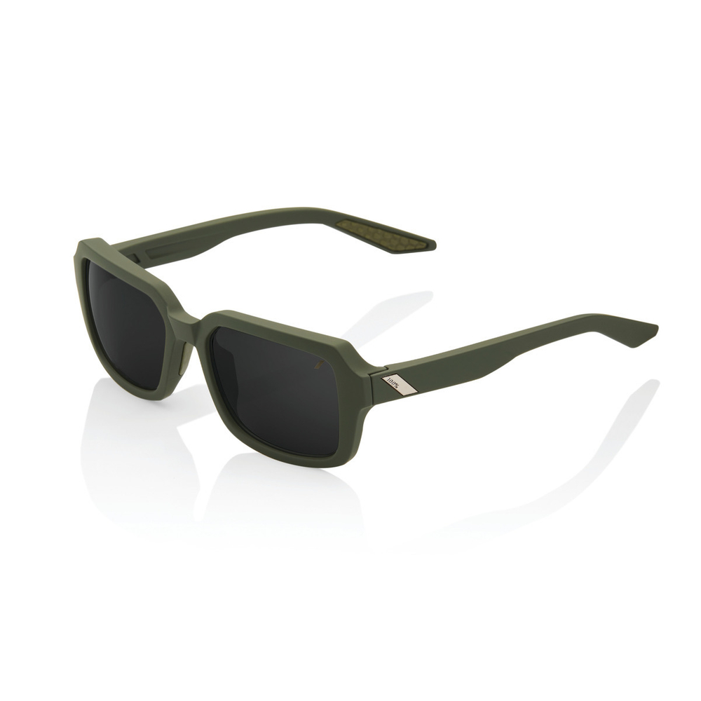 Спортивные очки 100% RIDELEY Soft Tact Army Green - Black Mirror Lens