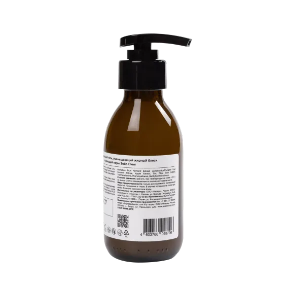 Мягкий очищающий гель, уменьшающий жирный блеск и сужающий поры