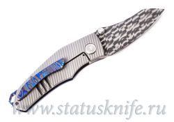 Нож Осаренко Дмитрий 10.20 Vegas Forge Damascus Zirconium Titanium Timascusфотография - 4