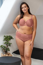 Бюстгальтер Marietta с чашками из гибридной пены (Размер: 90D) (Цвет: сиреневый)