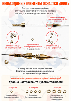 Стальная струна 20см со свободно перемещаемым грузиком "ОЛЛЕ"
