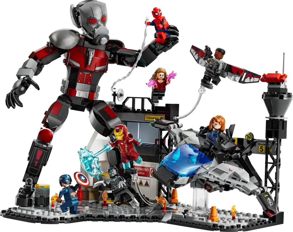 Конструктор LEGO Marvel 76314 Капитан Америка: боевик Гражданской войны